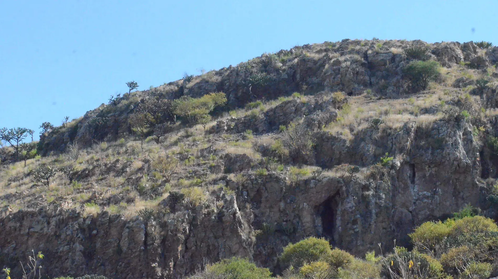 La Cueva de la Virgen está en el llamado Cerro Grande.  Foto Luis Luévanos.